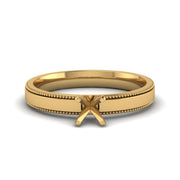 semi-mount-milgrain-engagement-ring-in-14K-yellow-gold-FD-ENR8985SMR-NL-YG